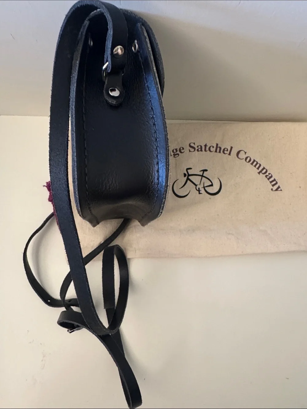 The Cambridge Satchel Company Black and White Mini Satchel